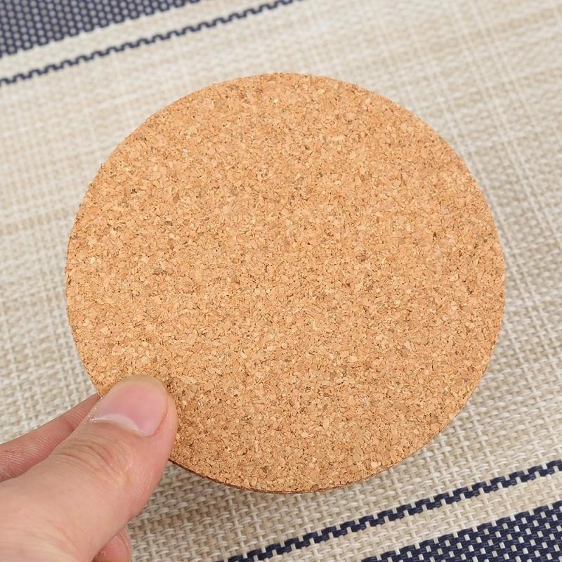 natural round wood coasters cup pad